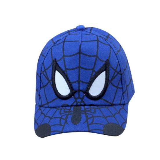 

Kids Boy Cartoon Spider Pattern Children Cotton Baseball Cap Hip Hop Cosplay Hat синий