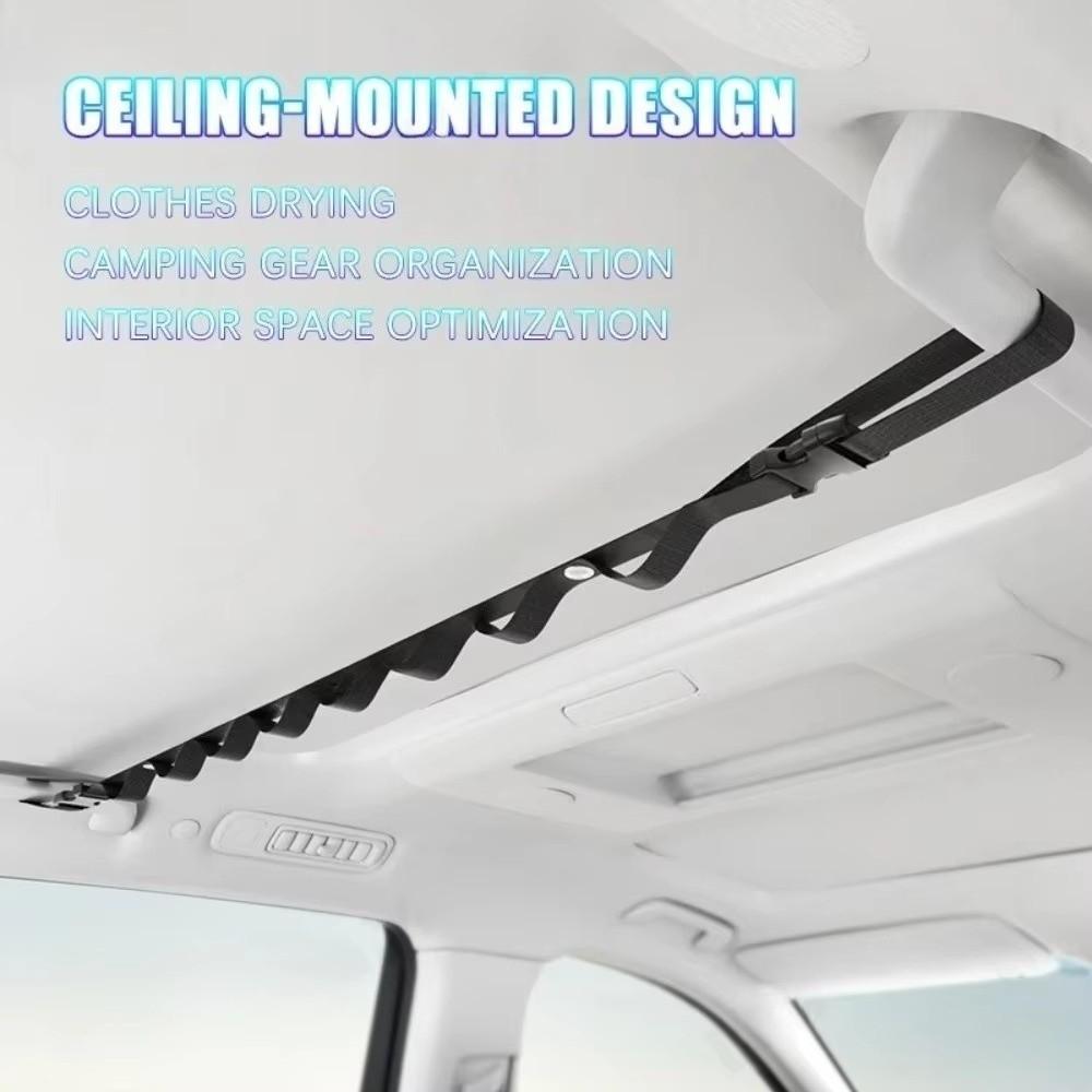 Rope Design Car Clothesline 10KG Bearing Capacity Clothes Storage Hanger Car Interior Use