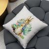 P-Peter Rabbit printing Cushion Cover 2-in-1 Reversible Plush Pillow Cover | Car/Sofa/Bed | Perfect Gift