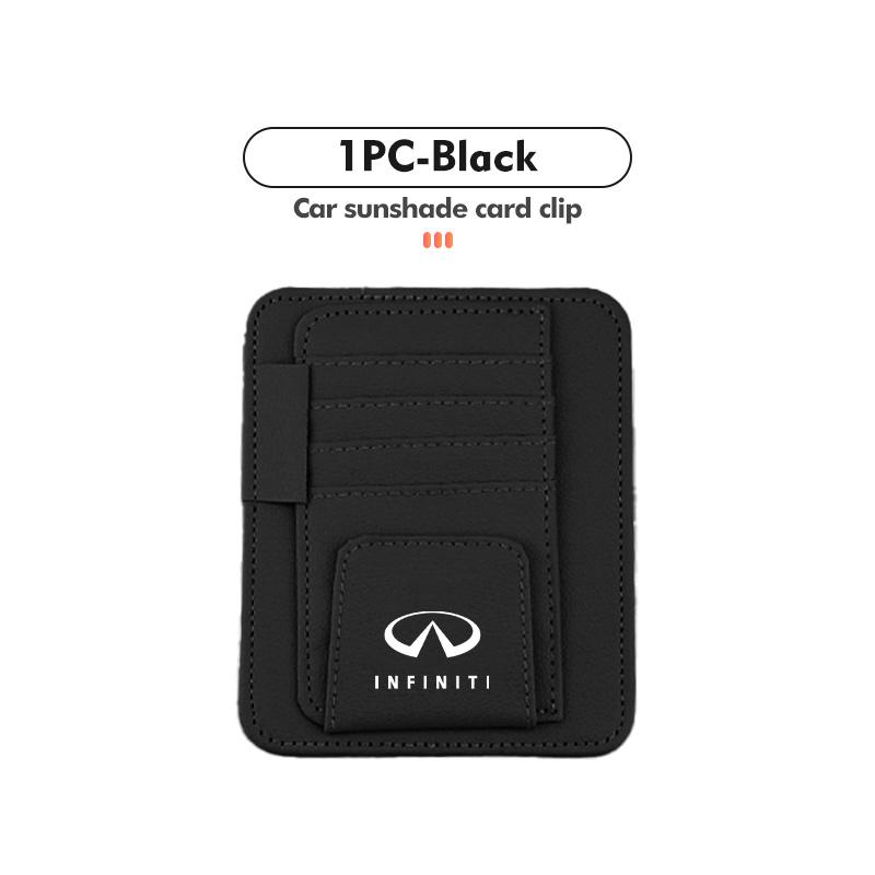 Car Sun Visor Organizer Multi-Pocket Card Glasses Storage Holder Car Accessories for Infiniti Q50 G37 QX70 FX35 Q60 Q30 QX60 JX UU555
