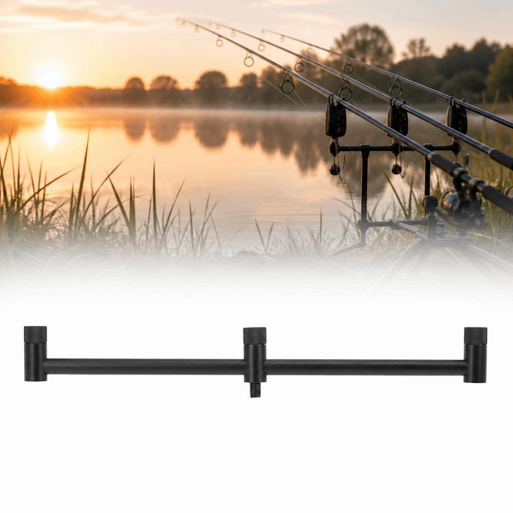 2PCS 34.5cm Fishing Buzz Bar Aluminum Alloy Fishing Rod Holder Fishing Bite Alarm