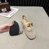 New Fishnet Ballet Flats Woman Chic Brand Design Hollow Out Lace Mary Jane Shoes Ladies Summer Sandals Breathable Mesh Zapatos