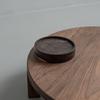Tea Art Tools Sandalwood Pot Bearing Japanese Black Whole Wood Solid Wood Dry Brewing Table Small Tea Table/pot Holder/pad/plate