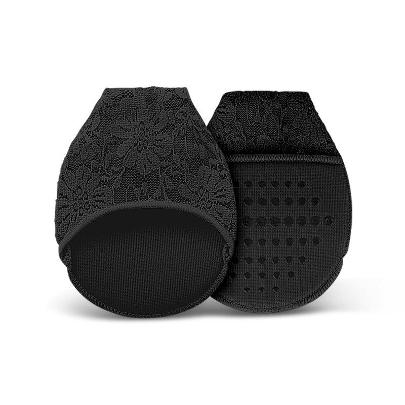 

Летние туфли на высоком каблуке, кружевные накладки на переднюю часть стопы, мягкая амортизирующая силиконовая подушечка, противоскользящие, с носком для пальцев, невидимые полуноски-подушечки