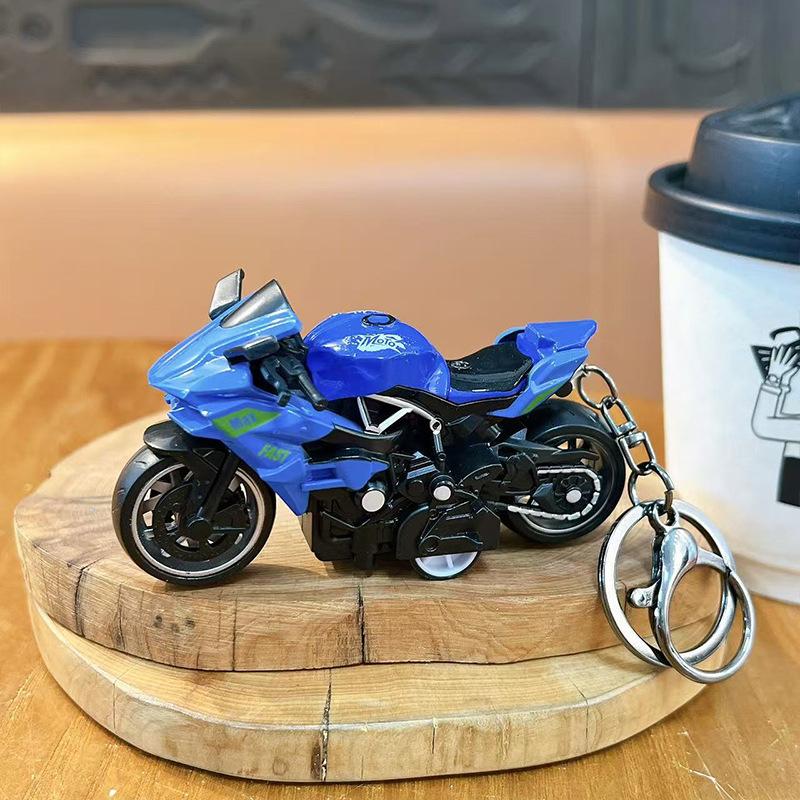 High-Quality Cartoon Compact size High-Quality Motorcycle High-Quality Keychain High-Quality Alloy High-Quality Simulation High-Quality 3D