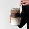 Glass Coffee Mugs With Cup Cover Transparent Tea Glasses for Hot/Cold Beverages  Americano, Cappuccino