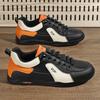 2025 Sports Shoes Men Thick Sole Sports Shoes Designer Fashion Casual Fiber Leather Breathable Heightening Flat Thick Sole Shoes