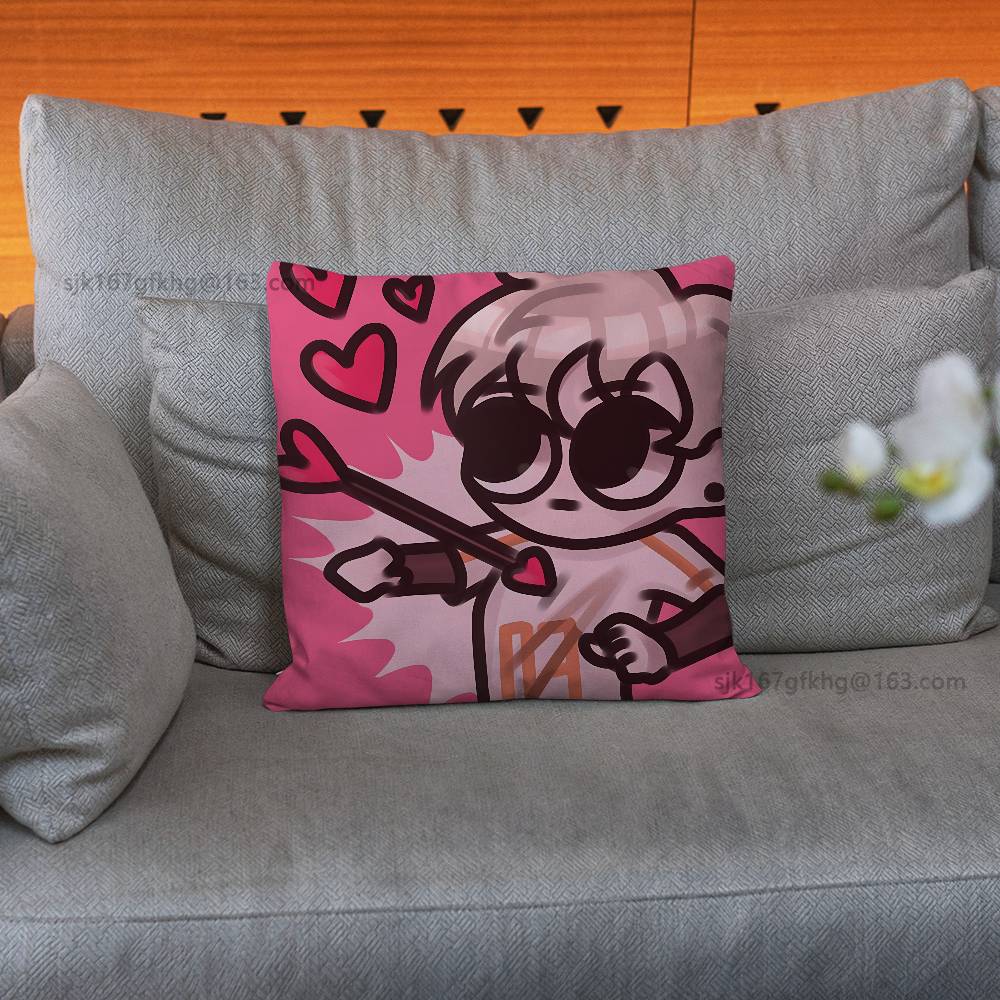 The Foxhole Court Pillow Case Square Double-Sided Printing Short Plush Sofa Cushion Cover Bedroom Bedside Pillow