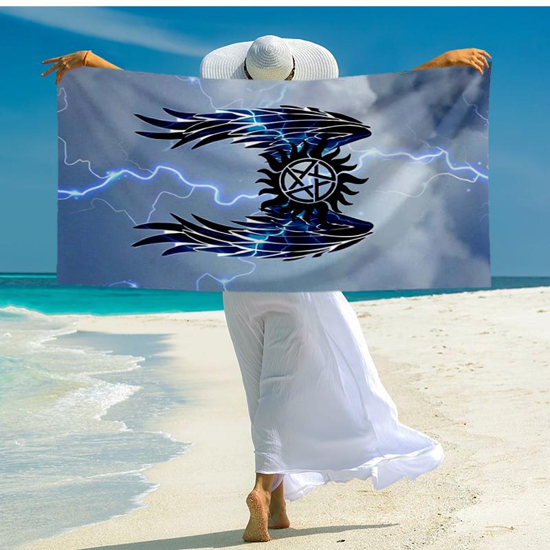 Supernatural Fashion Beach Towel: Ideal for Summer Adventures Soft, absorbent and quick drying suitable for swimming and bathing