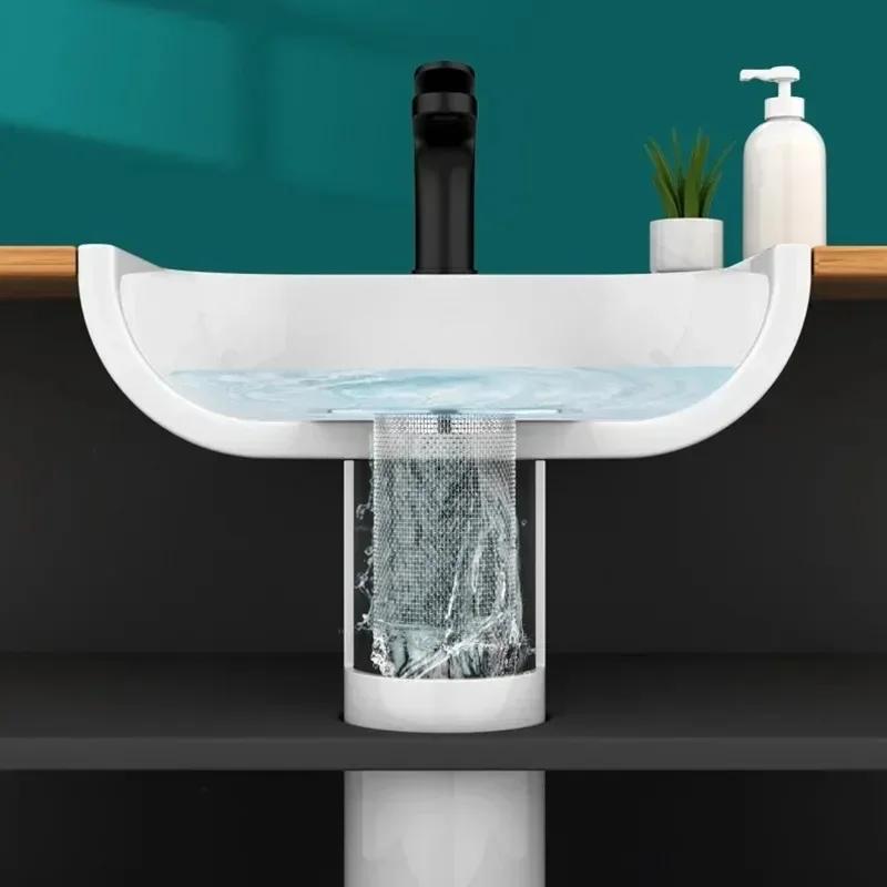 Stainless Steel Sink Drain Strainer Bathroom Sink Bathtub Shower Floor Drain Filter Mesh Basket Anti-Clog Hair Catcher Net