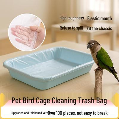 Parrot Cage Tray Liner: Pet Cage Cleaning Bag for Birds, Rabbit, Dog