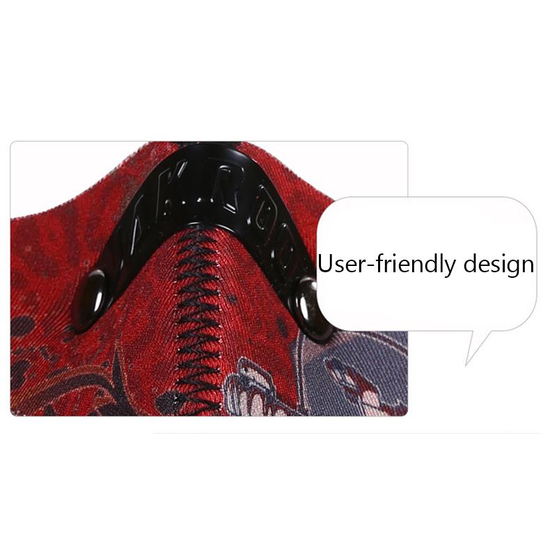 Fahrradmaske Herren und Damen Wind- und Staubdicht Fahrradausrüstung Kalt und Warm Maske Halbes Gesicht Laufen Atmungsaktiv Aktivkohle