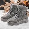 Snow boots new winter fur integrated fleece warm high-top cotton shoes