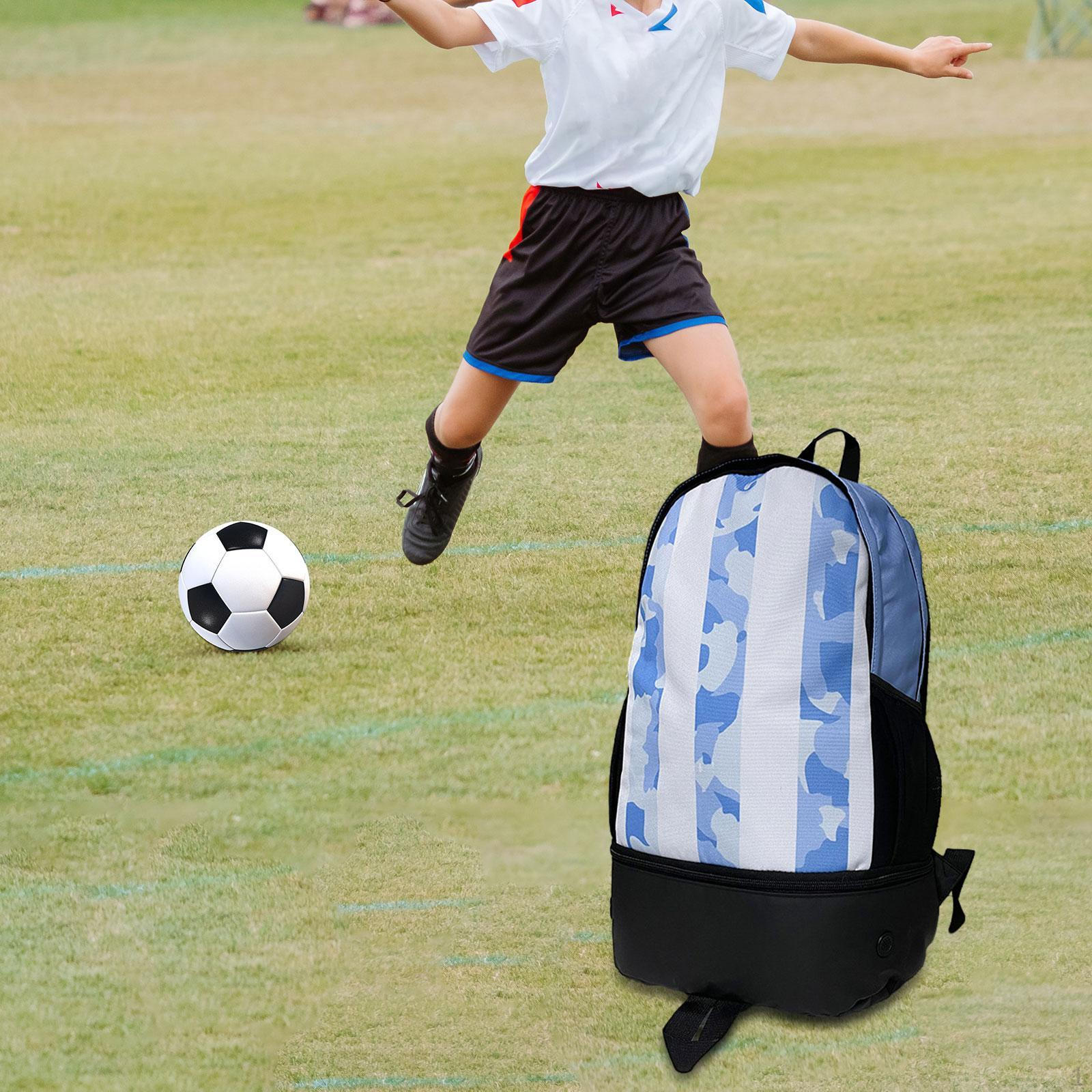 

Футбольный рюкзак Баскетбольная сумка Спортивный футбол для улицы White Light Blue