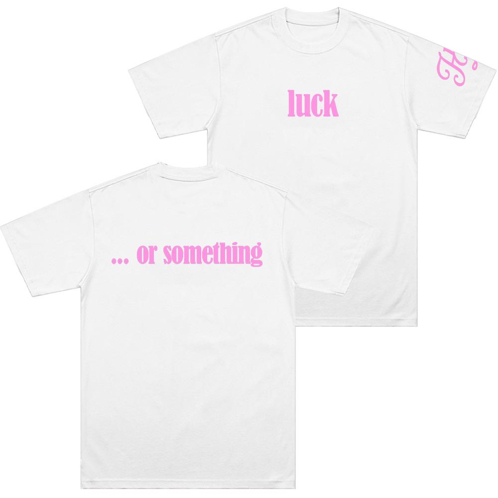 Luck … or Something Tee Hilary Duff Merch T-shirt Men Women Fashion Aesthetics Short Sleeve Top Summer Casual Y2K Cotton T-shirt