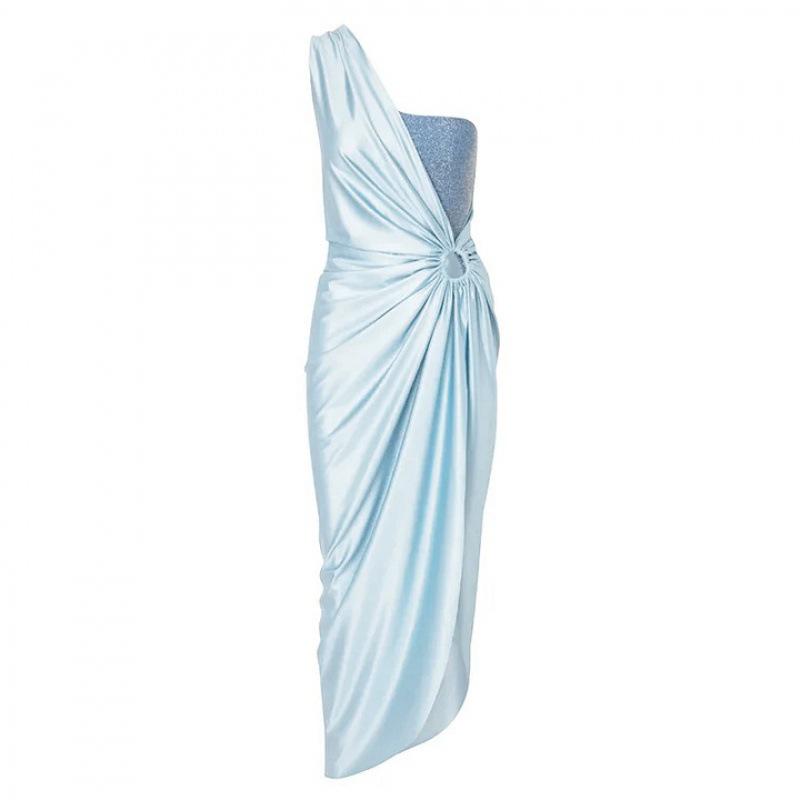 2024 European & American Glitter High-End Swimsuit with Hollow-Out Design & Skirt Set for Beach Vacations