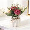 Nordic Modern Vase Imitation Ceramic Plastic Vase for Wedding Birthday Art Home Living Room Decoration Flower Arrangement