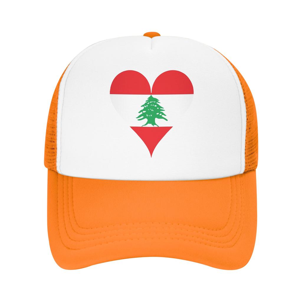 Lebanon Flag Lebanese Mesh Baseball Caps Unisex HipHop Trucker Hat Hat Adjustable Snapback Caps Dad Hat Summer Trucker Cap