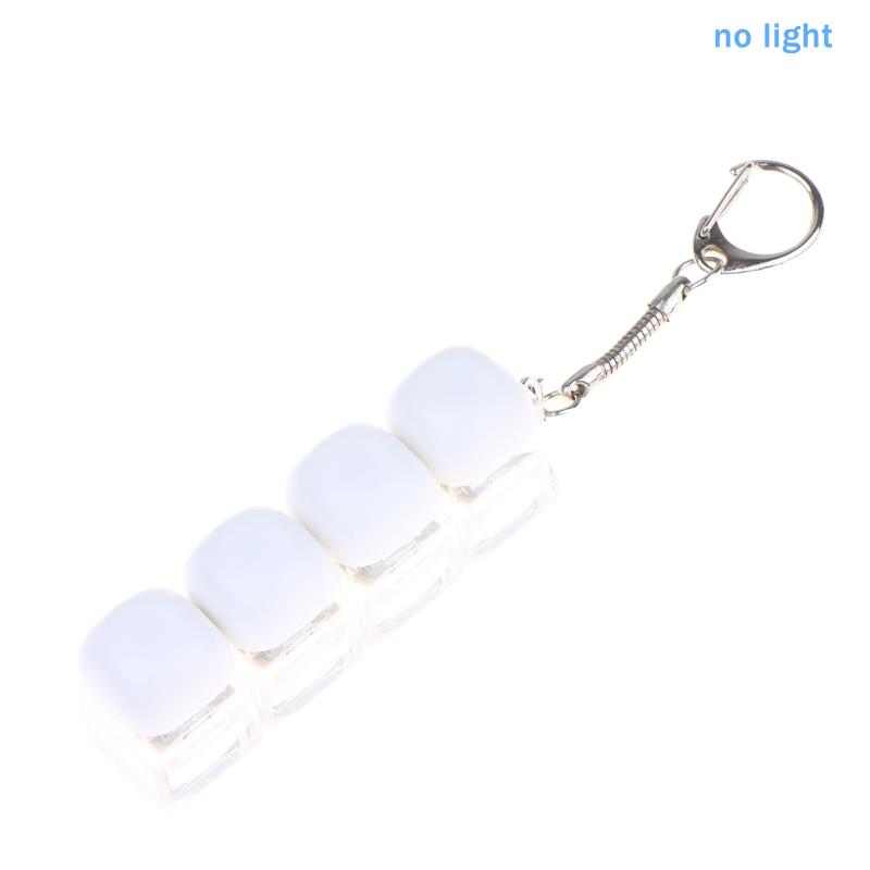 Relaxing Diy Keyboard Keychain Keycap Keys Button Finger Keyboard Cap 1/2/3/4/9Keys Relief Stress Clicker Toy Child Adult
