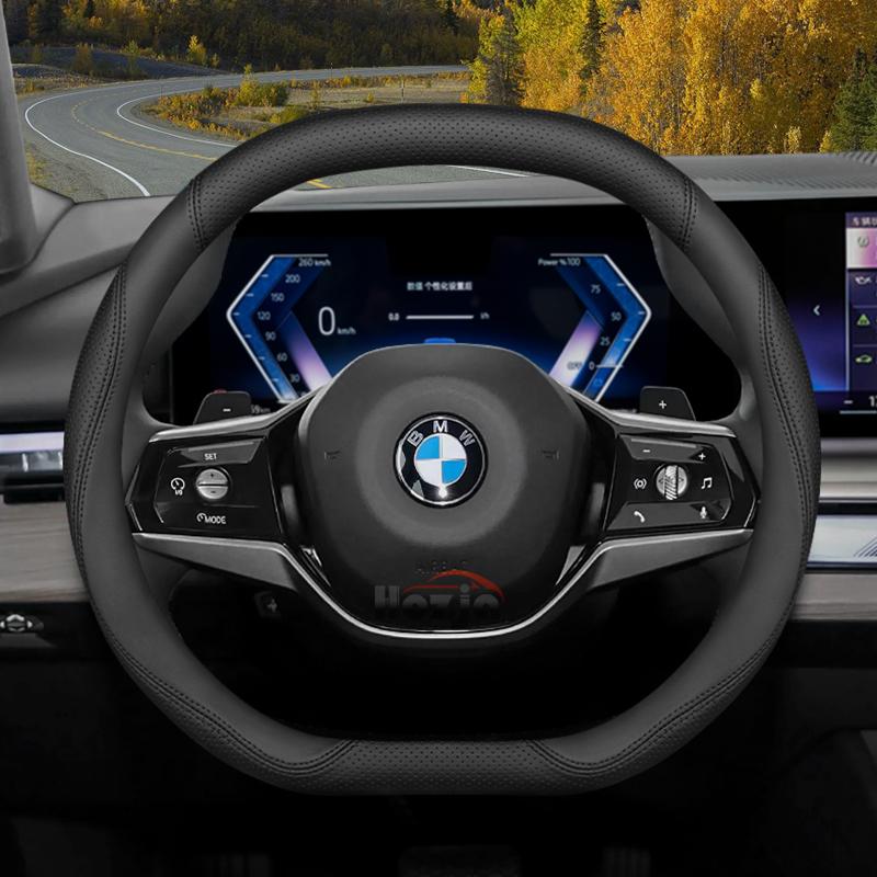 Leather Car Steering Wheel Cover for BMW x1 u11 X2 u10 x3 g45 x5 x6 x7 m4 320i ix1 g20 f70 i4 serie 1 2015 - 2023 2024 2025 2026