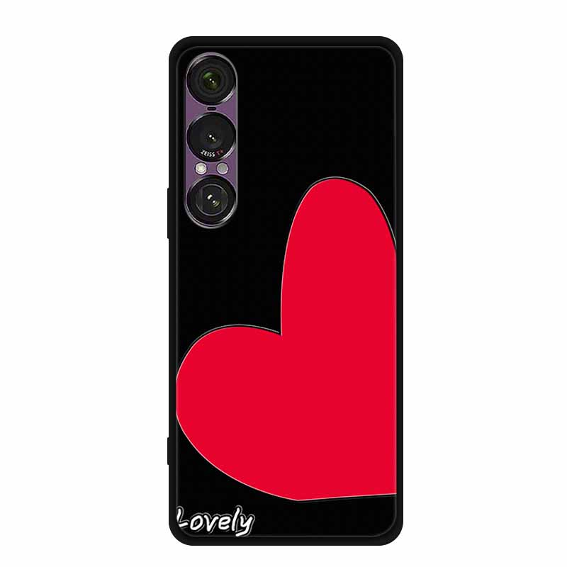 3D Emboss Case For Sony Xperia 1 VII 5G Case Flowers TPU Soft Silicone Back Cover For Sony Xperia 1 VII 2025 Phone Case XQ-FS54