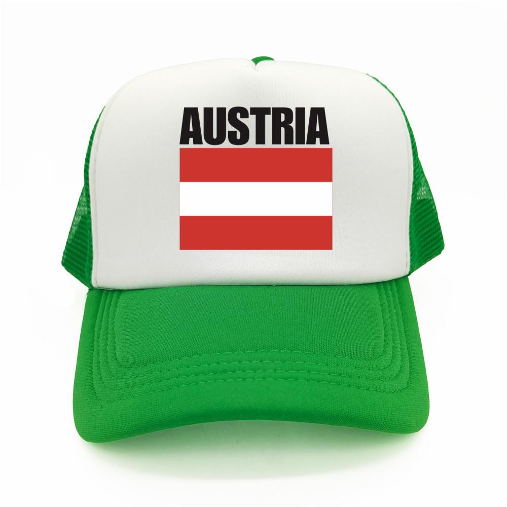 Cappellino da Baseball Bandiera Austriaca Fresco Estivo Unisex Rete Traspirante Cappello per Fan del Paese Cappellino Trucker Unisex Cappellini in Rete Traspirante per Esterno