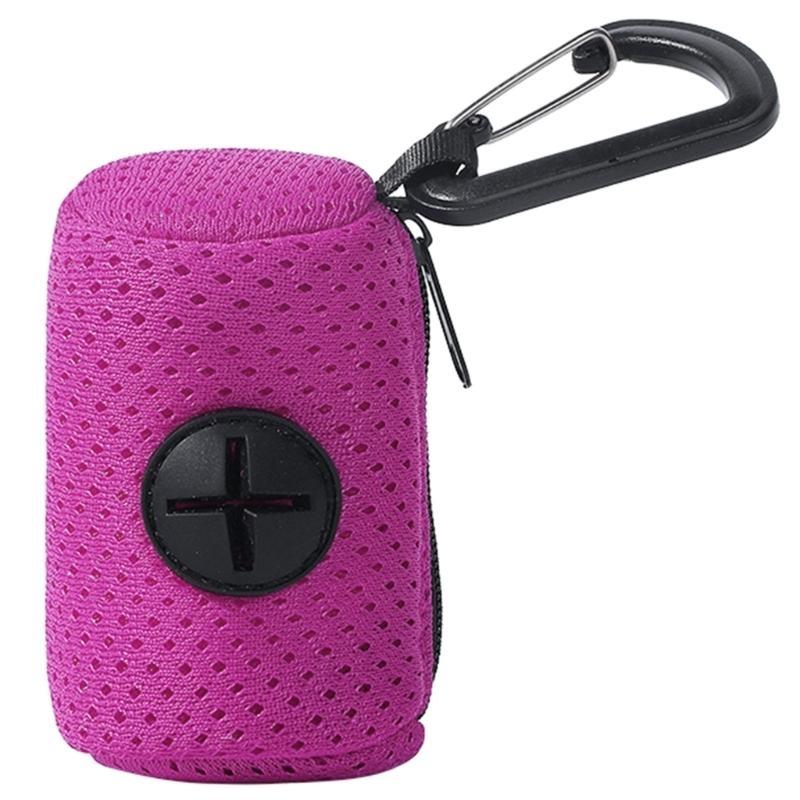 Y3NA Pet Poop Bags Dispenser MeshFabric Pet Poop Bag Holder Pet Waste Bag Container