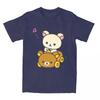 Car Drive Rilakkuma T-Shirt for Men Women Hipster Cotton Tee Shirt O Neck Short Sleeve T Shirt Plus Size Clothing
