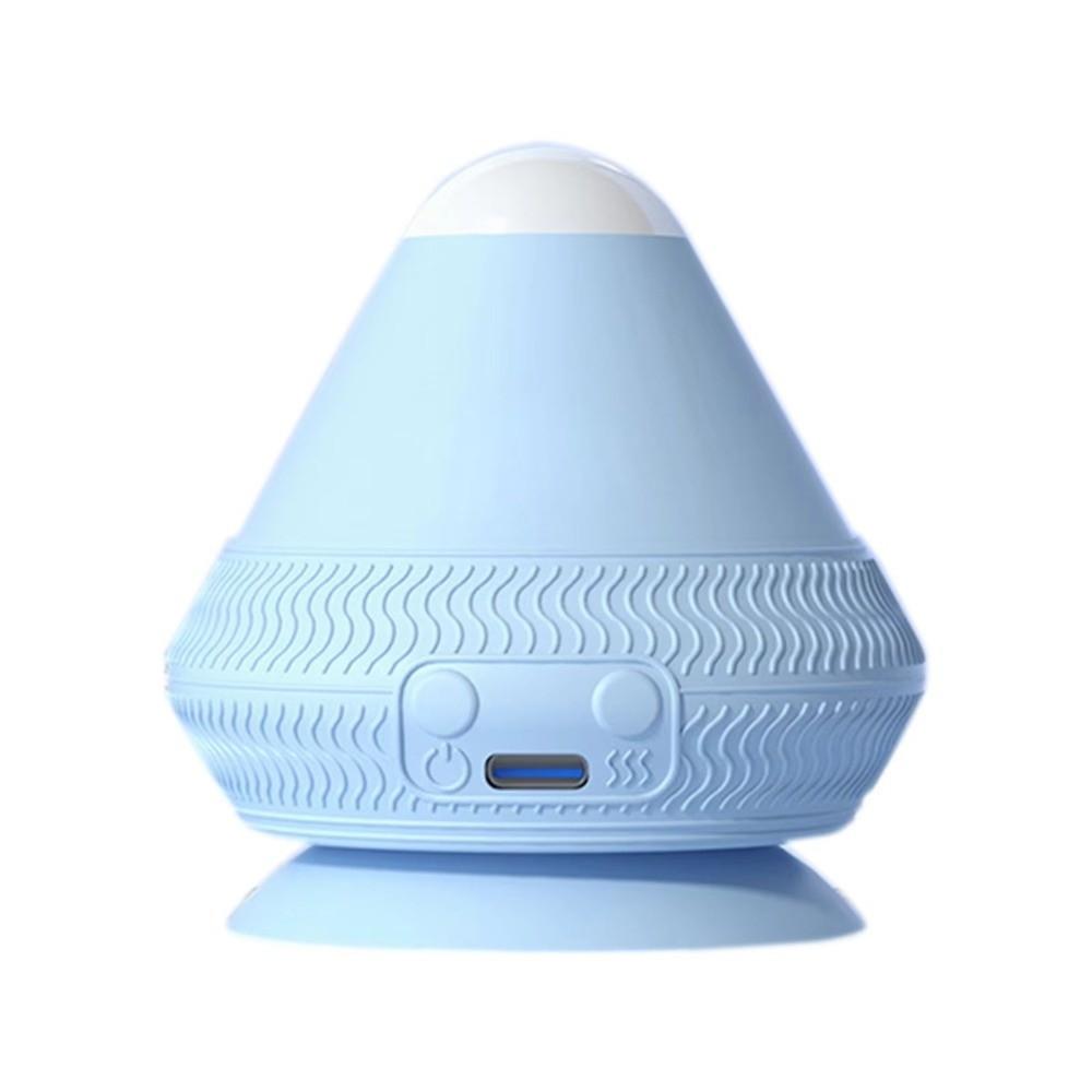 Silicone Vibrating Massage Ball USB Rechargeable Hot Compress Fascia Ball Electric Adsorption Small Muscle Relaxation Massager