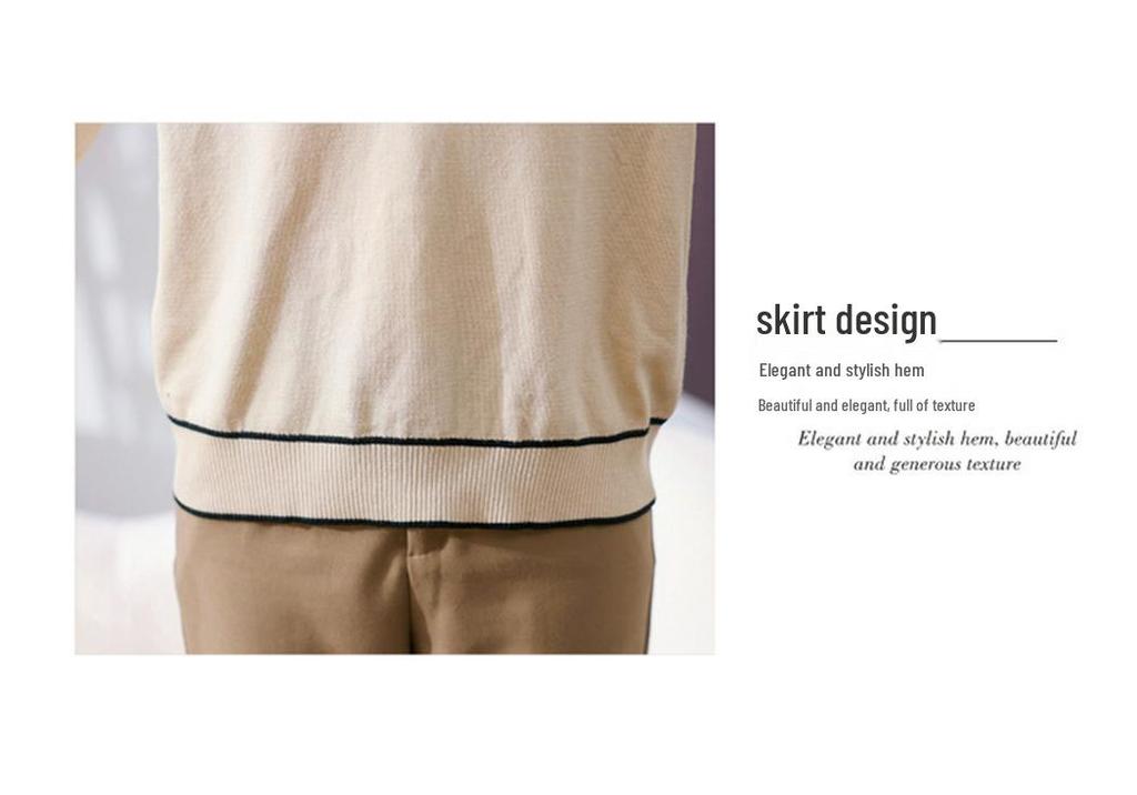2026 Spring Elegant Knit Base Layer Top for Mature Women, Chic Casual Wear for 40s and Up, Ideal for Spring and Autumn