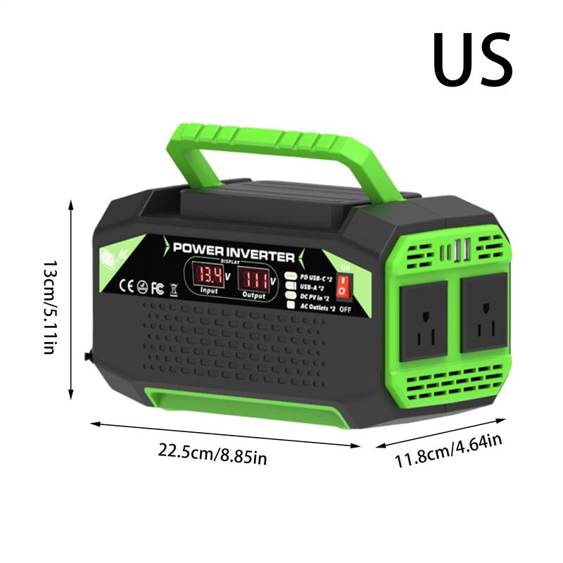 12V Inverter 300W Car Voltage Inverter 12V To 220V/110V Digital Display Plug Outlet With 4 USB Ports Fast Charging Auto