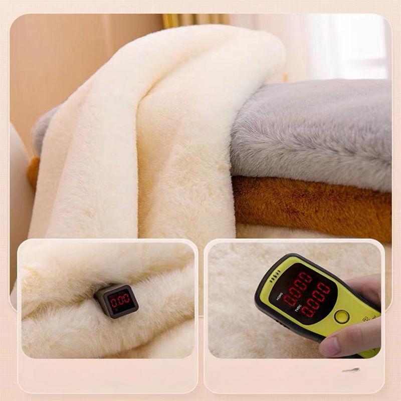 Plush Sofa Seat Cushion Winter Thickened Warm Sofa Cover L-shaped Anti Slip Dustproof Soft and Comfortable Sofa Towel