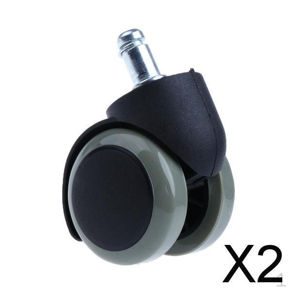 

2x2 Офисное кресло Универсальное поворотное колесо Ролик Замена Резина ПУ Нейлон