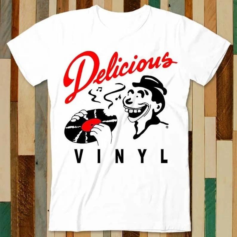 Delicious Vinly Music Record Label Rap Hip Hop T Shirt