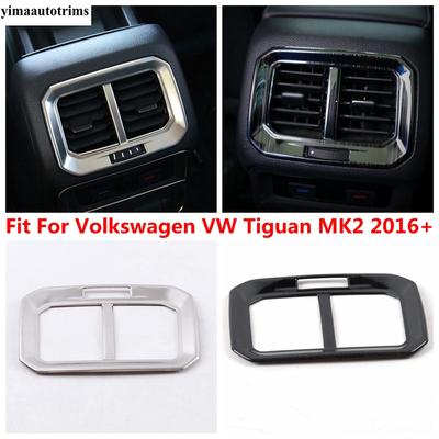 Car Rear Armrest Box Air Conditioning Outlet Vent Frame Cover Trim For Volkswagen VW Tiguan MK2 2016 -  Interior Accessories