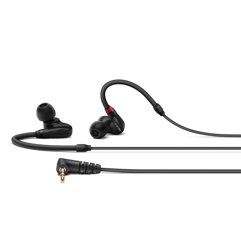 אוזניות מוניטורינג מקצועיות Sennheiser IE 40 PRO, שחור (מוצר יפני רשמי)