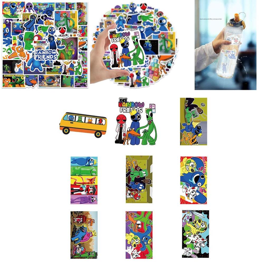 Colorful Roblox Rainbow Friends Stickers For Luggage Laptop And More!