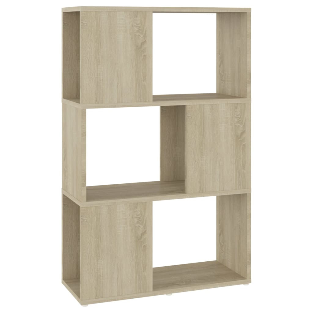 Bookshelf Room Divider Sonoma Oak 60 X 24 X 94 Cm Wood Based Material