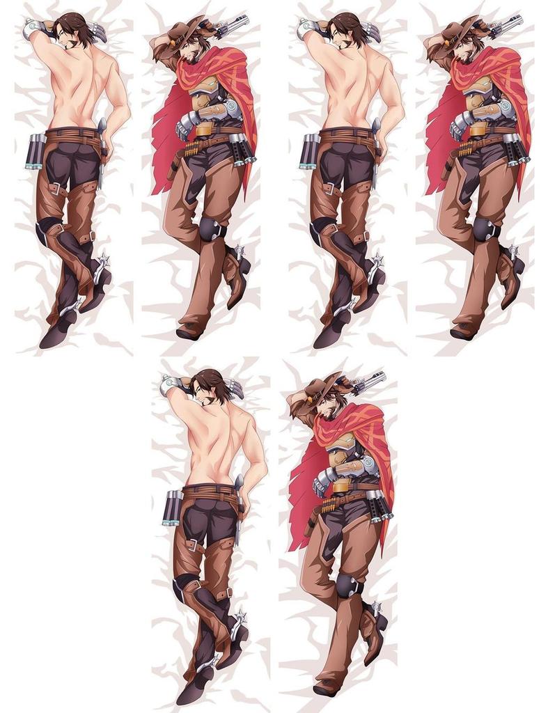 Luxurious Overwatch Dakimakura Jesse Mccree Anime Hugging Body Pillow Case Cover
