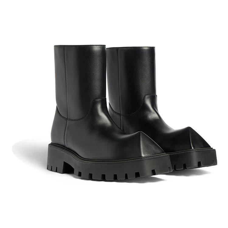 Balenciaga Rhino Booties 'Black Smooth Calfskin' Women's 763684WBB501000