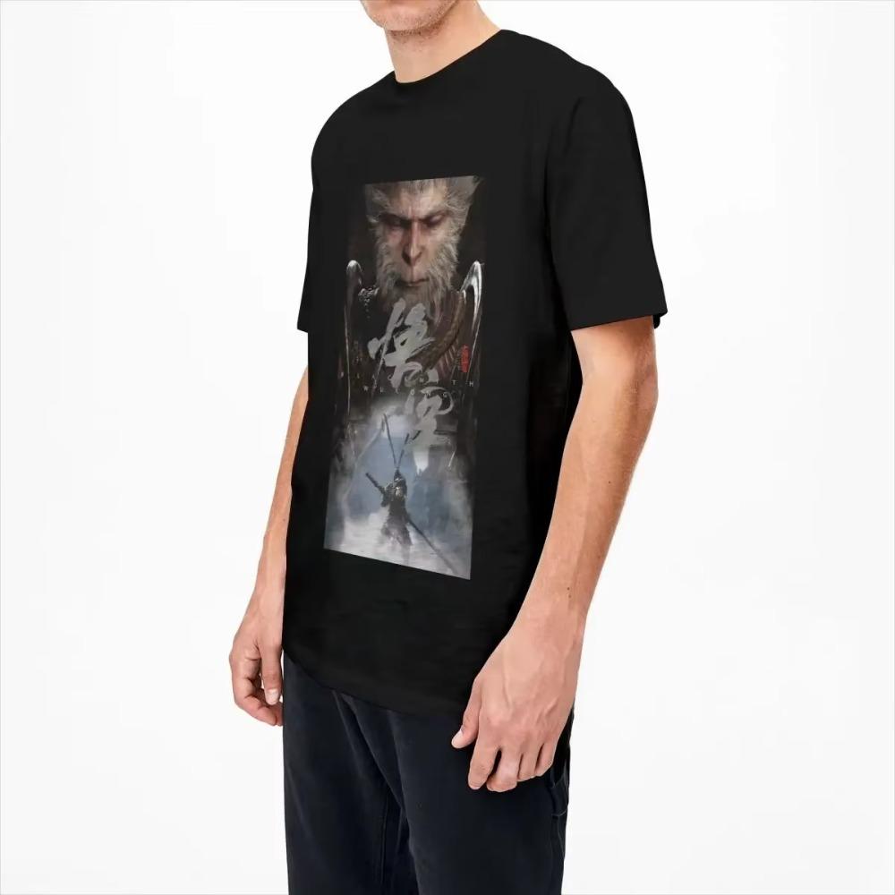 Unique Black Myth Wukong Game 2024 T-Shirt Men Women Crew Neck Cotton Monkey Lover Short Sleeve Tees Classic Tops