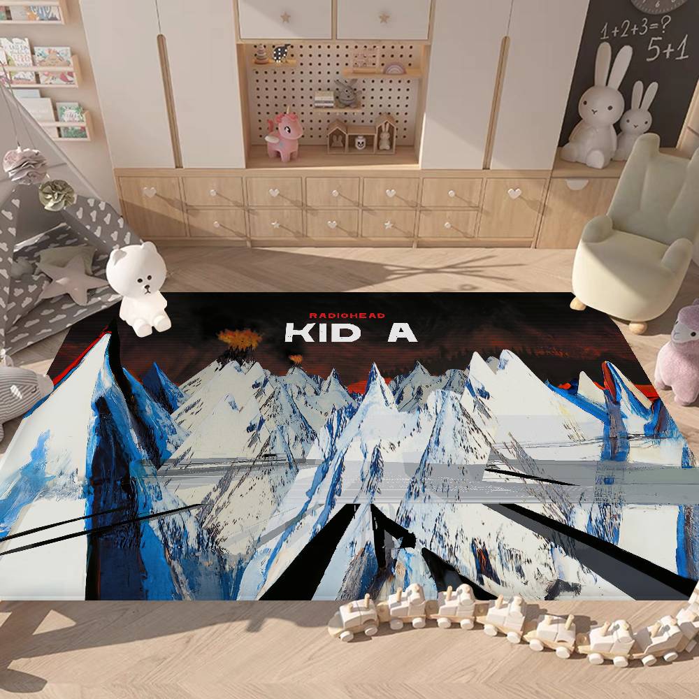 Tappetino da cucina classico R-Radiohead Rap Band Decorazione Stanza Bambini Camera da letto Balcone Antiscivolo Zerbino Soggiorno Alfombra