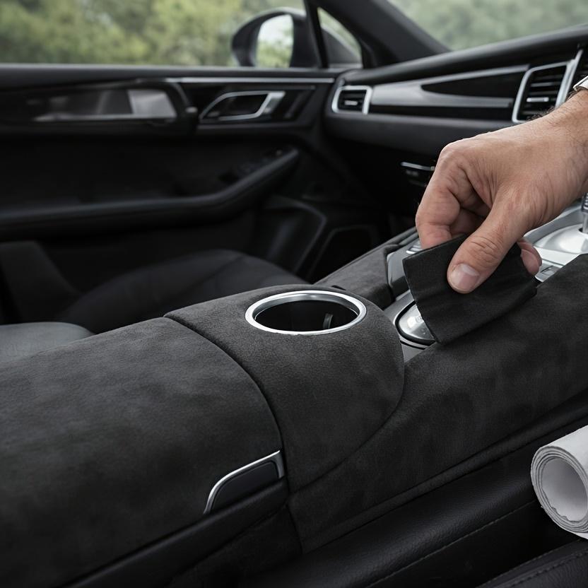 Samolepiaci rolka zo semišovej kože, Obal na interiér auta na opravu stĺpikov A/B, Opotrebeniu odolná látka na čalúnenie automobilov, Samolepka na DIY lem