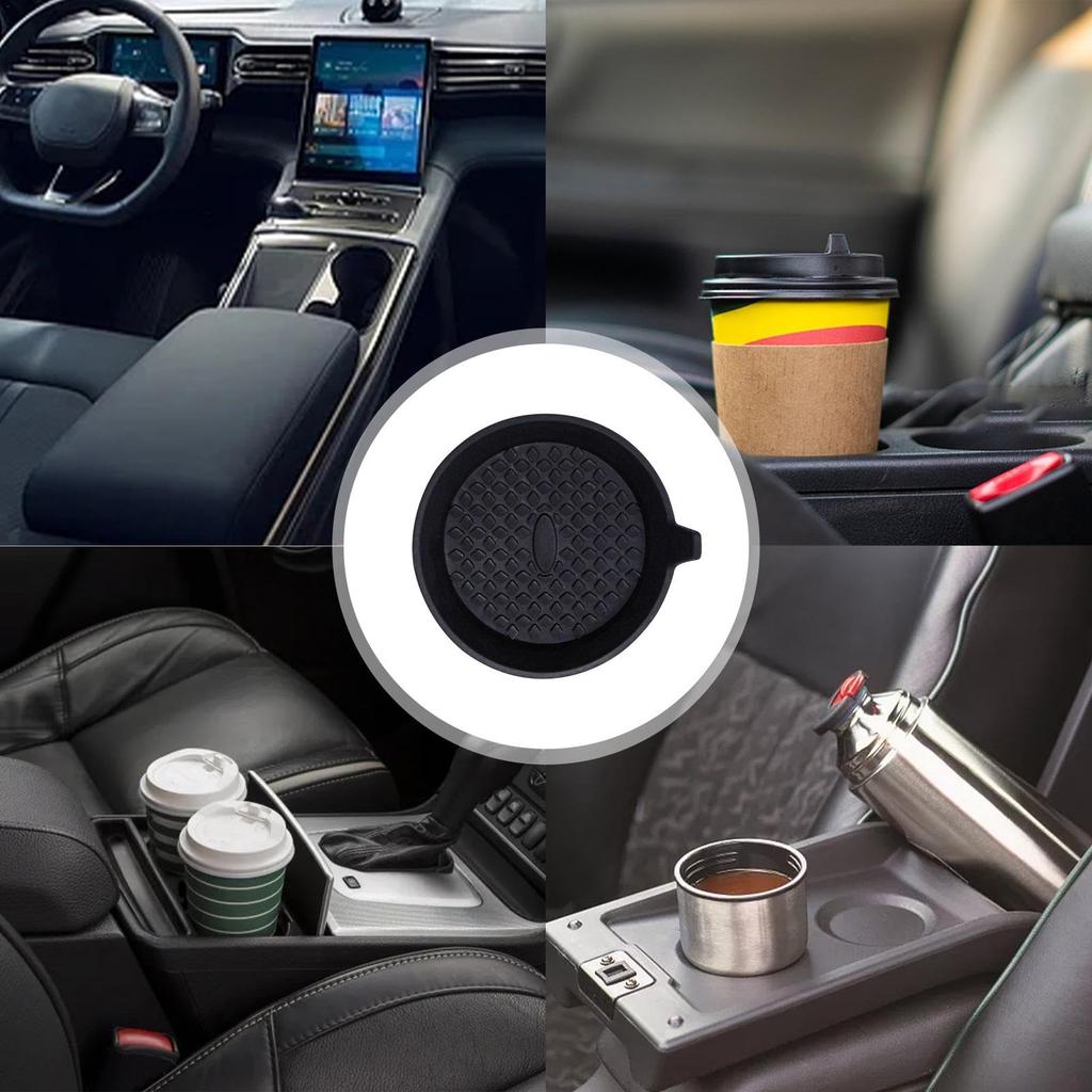 Cup Holder Coaster for Car, Cup Coaster for Car - Waterproof Silicone Mat Non-Slip