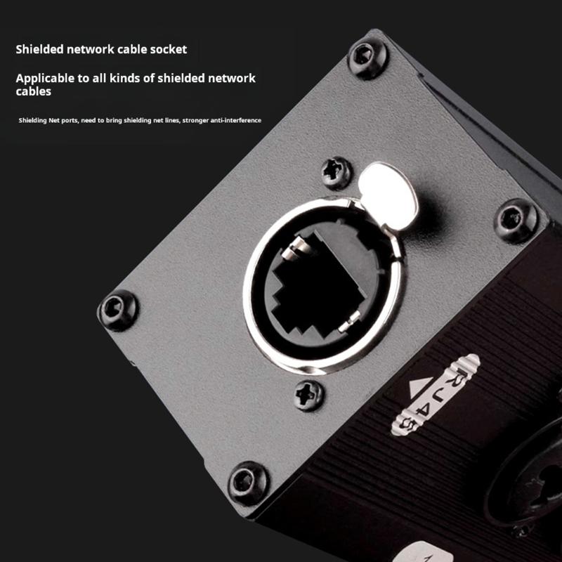 Professional 4 Port XLR Over Ethernet Converter For Noise Less Auditory Transmission Auditory Extender