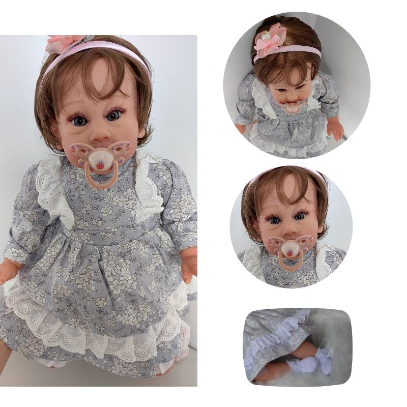 

Реалистичная кукла NPK 60 см с видимыми венами и раскрашенными вручную чертами