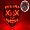 Halloween Mask Flashing Cosplay LED Vendetta Mask Anonymous Mask Halloween Christmas Party Gift for Adult Kids Film Cosplay Mask
