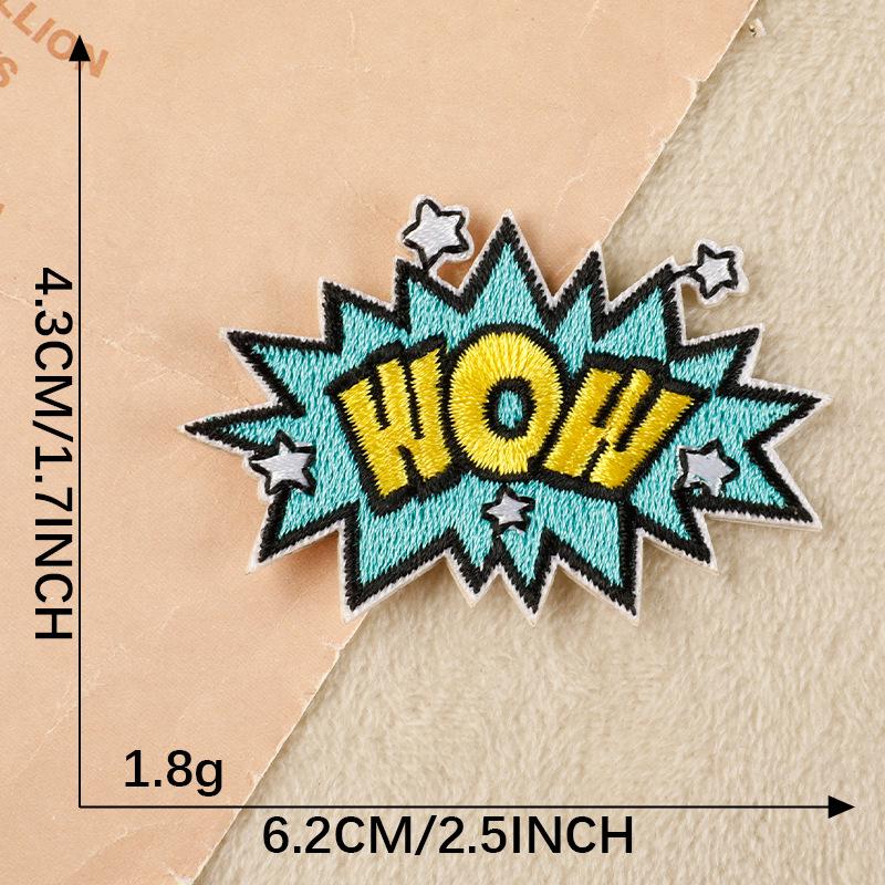 Original English Letters Embroidered Patch Sticker for Clothing