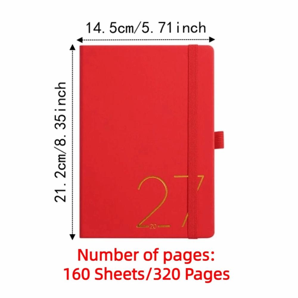 English 2027 Schedule Planner Notepad 12 Months To-do List Notebook Office Work Planner  Stationery