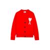 Ami Paris Ami De Coeur Oversize'owy Kardigan z Wełny Merynosów H21K313-018600